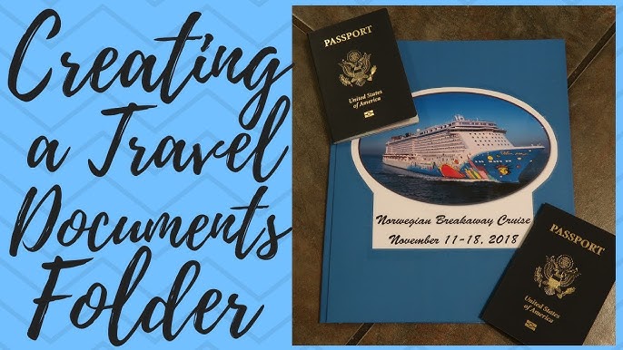 Travel planning documents and passport